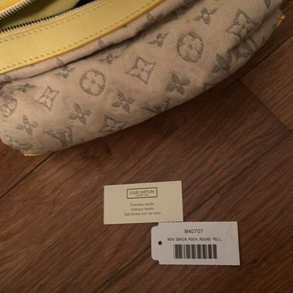 Louis Vuitton Denim taupe / yellow /olive east west bag - Picture 6 of 15